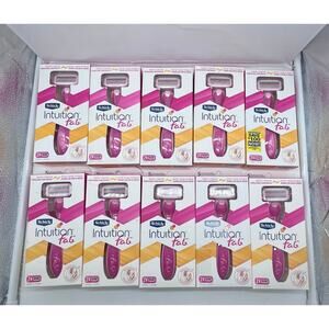 Lot of 10 - Schick Intuition F.A.B forward and backward razor with handle